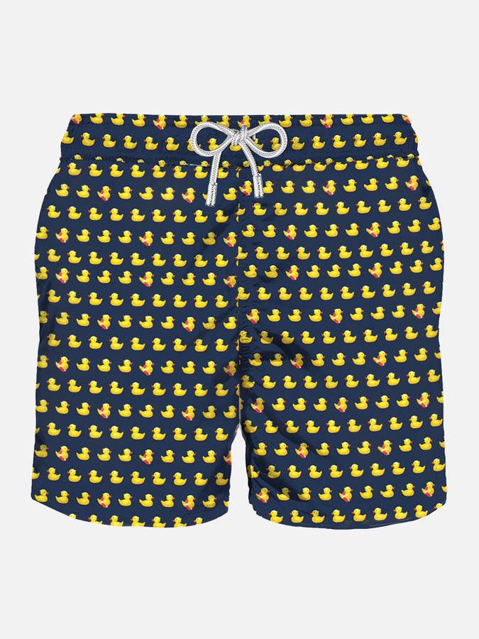 Mc2 Saint Barth Costume da bagno da uomo in tessuto leggero stampa papere
