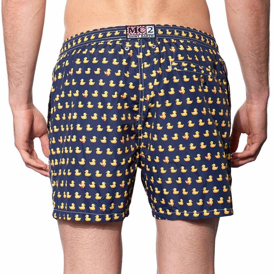 Mc2 Saint Barth Costume da bagno da uomo in tessuto leggero stampa papere Promozione temporanea