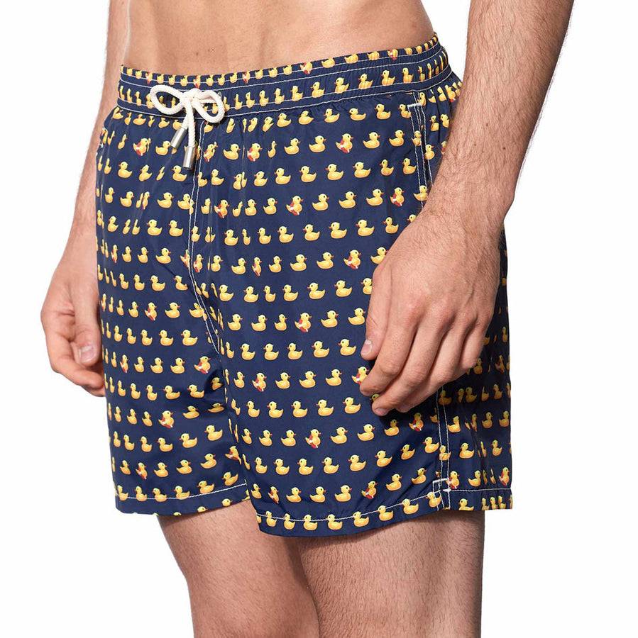 Mc2 Saint Barth Costume da bagno da uomo in tessuto leggero stampa papere Promozione temporanea