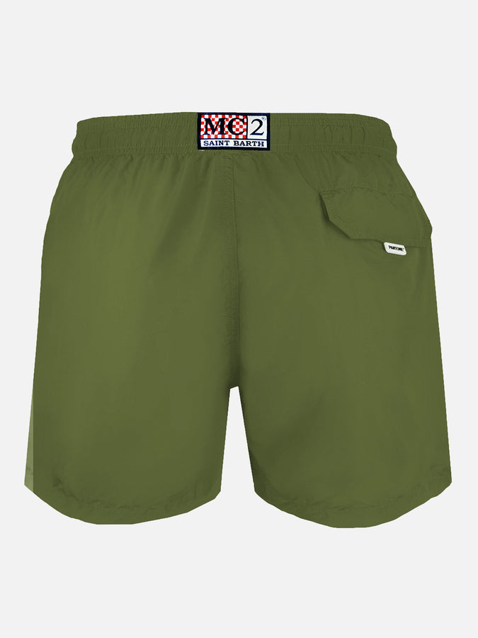 Mc2 Saint Barth Costume da bagno da uomo verde militare | EDIZIONE SPECIALE PANTONE™ Offerta speciale della fabbrica