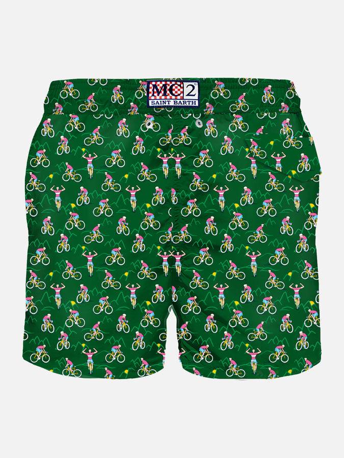 Mc2 Saint Barth Costume da bagno da uomo in tessuto leggero con stampa ciclista Fino al 55% di sconto