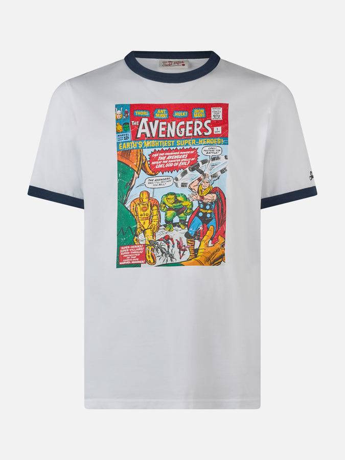 Mc2 Saint Barth Man cotton t-shirt with Avengers print | MARVEL SPECIAL EDITION Italia