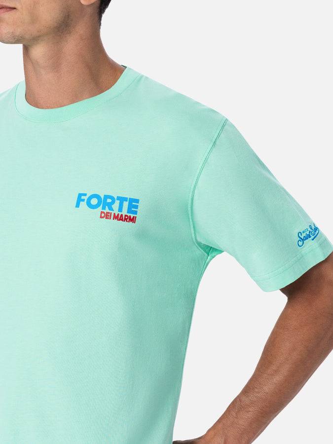 Mc2 Saint Barth T-shirt uomo in cotone con stampa piazzata cartolina Forte dei Marmi Qualità