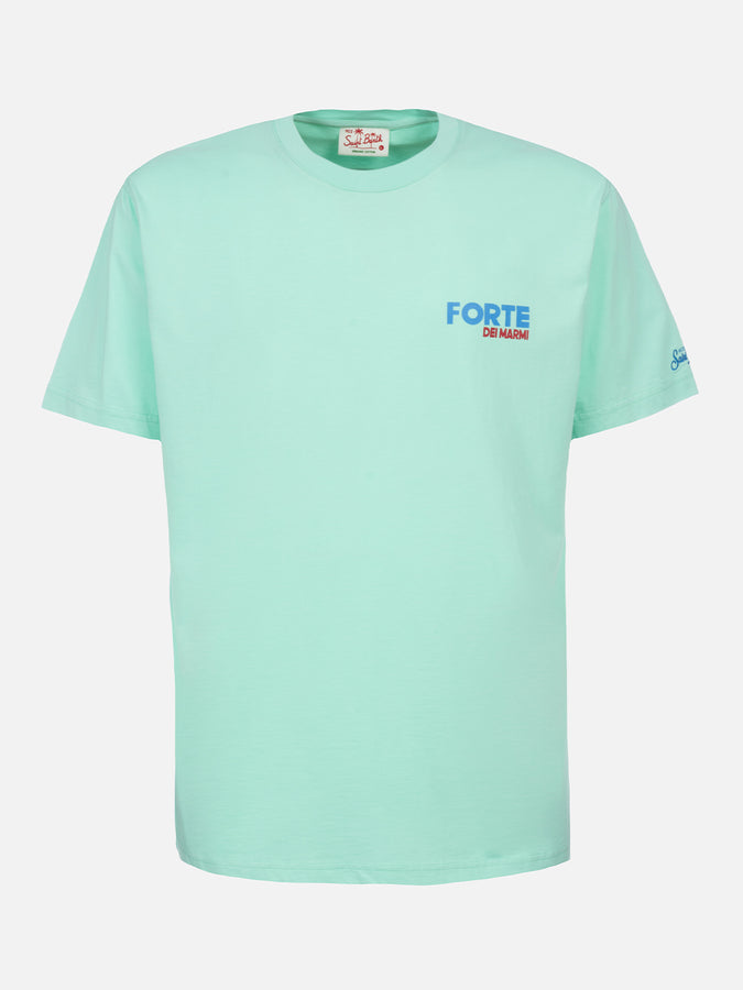 Mc2 Saint Barth T-shirt uomo in cotone con stampa piazzata cartolina Forte dei Marmi Qualità