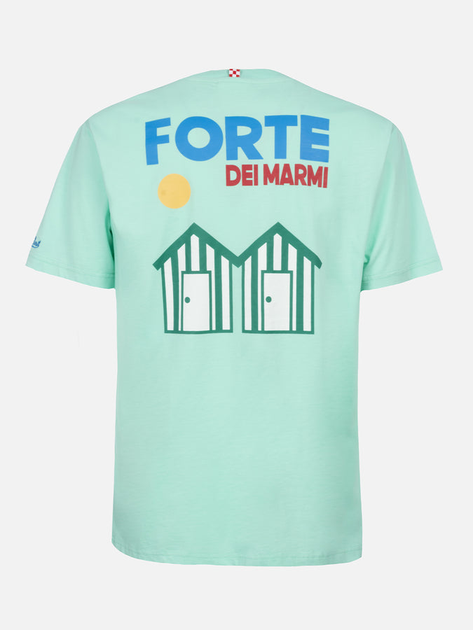 Mc2 Saint Barth T-shirt uomo in cotone con stampa piazzata cartolina Forte dei Marmi Qualità