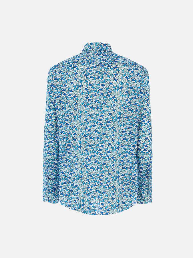 Mc2 Saint Barth Man muslin cotton shirt Sikelia with crab print Acquista Ora