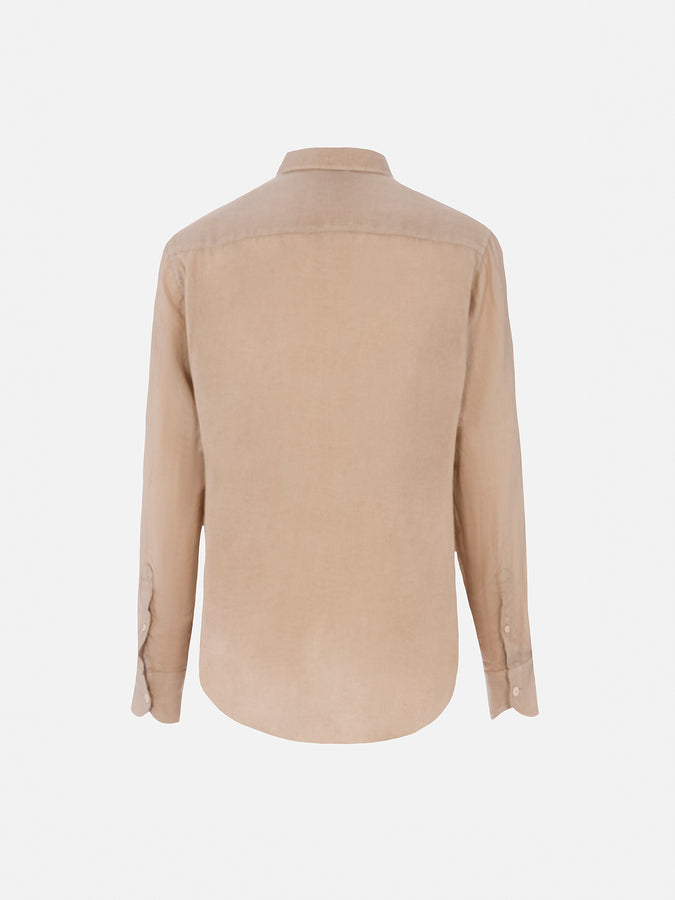 Mc2 Saint Barth Man beige linen shirt Pamplona Prezzo Ridotto