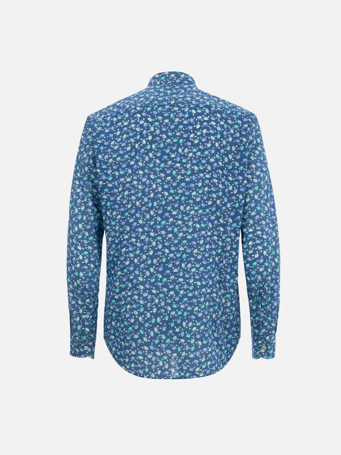 Mc2 Saint Barth Camicia uomo Sikelia in mussola di cotone con stampa granchi Offerta