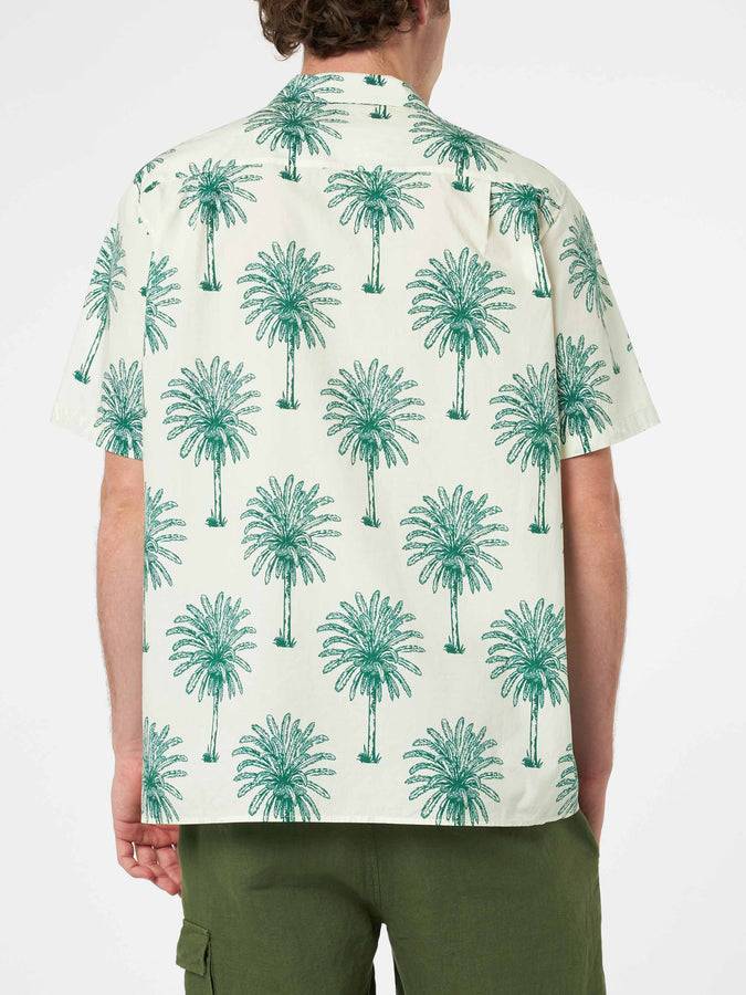 Mc2 Saint Barth Camicia da uomo Kalea in cotone con stampa palme In Vendita