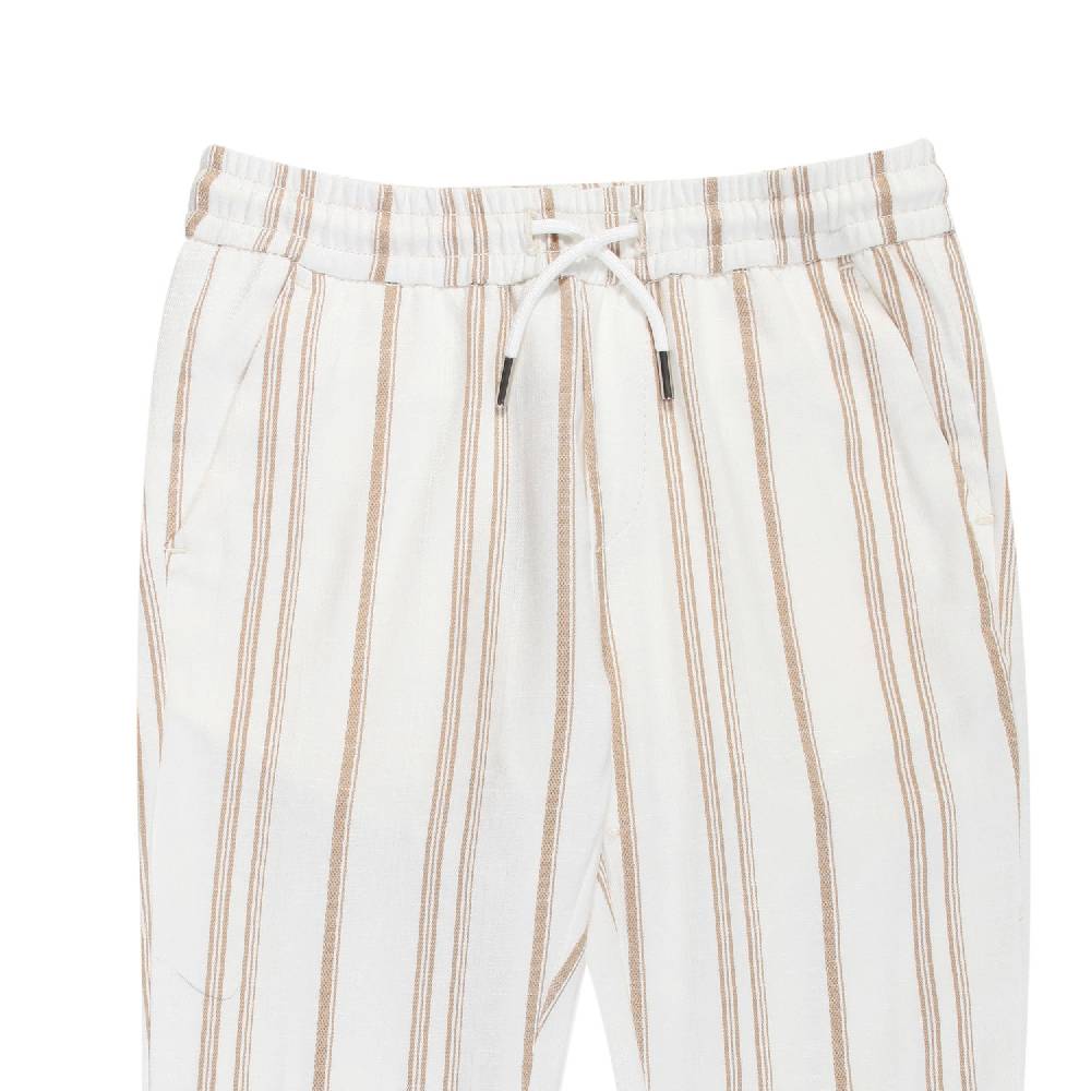 Nupkeet Pantalone Lungo Beige e Bianco – Occhiata Affare Del Giorno