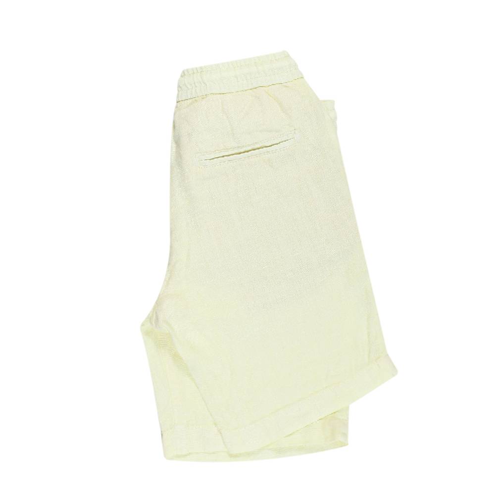 Nupkeet Bermuda Giallo In Lino – Cucolo Economico