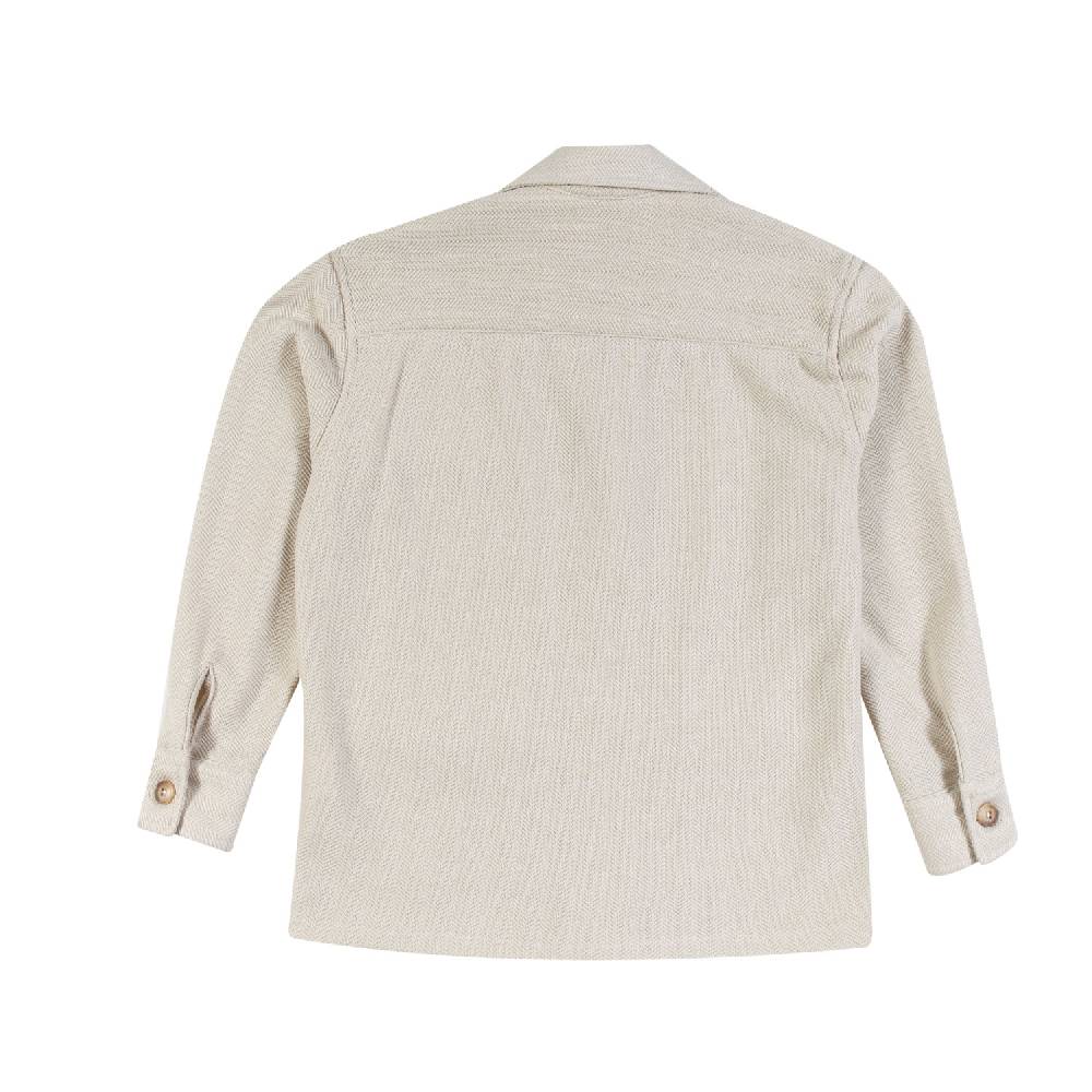 Nupkeet Giacca Beige Collo Italiano – Acciuga In Saldo