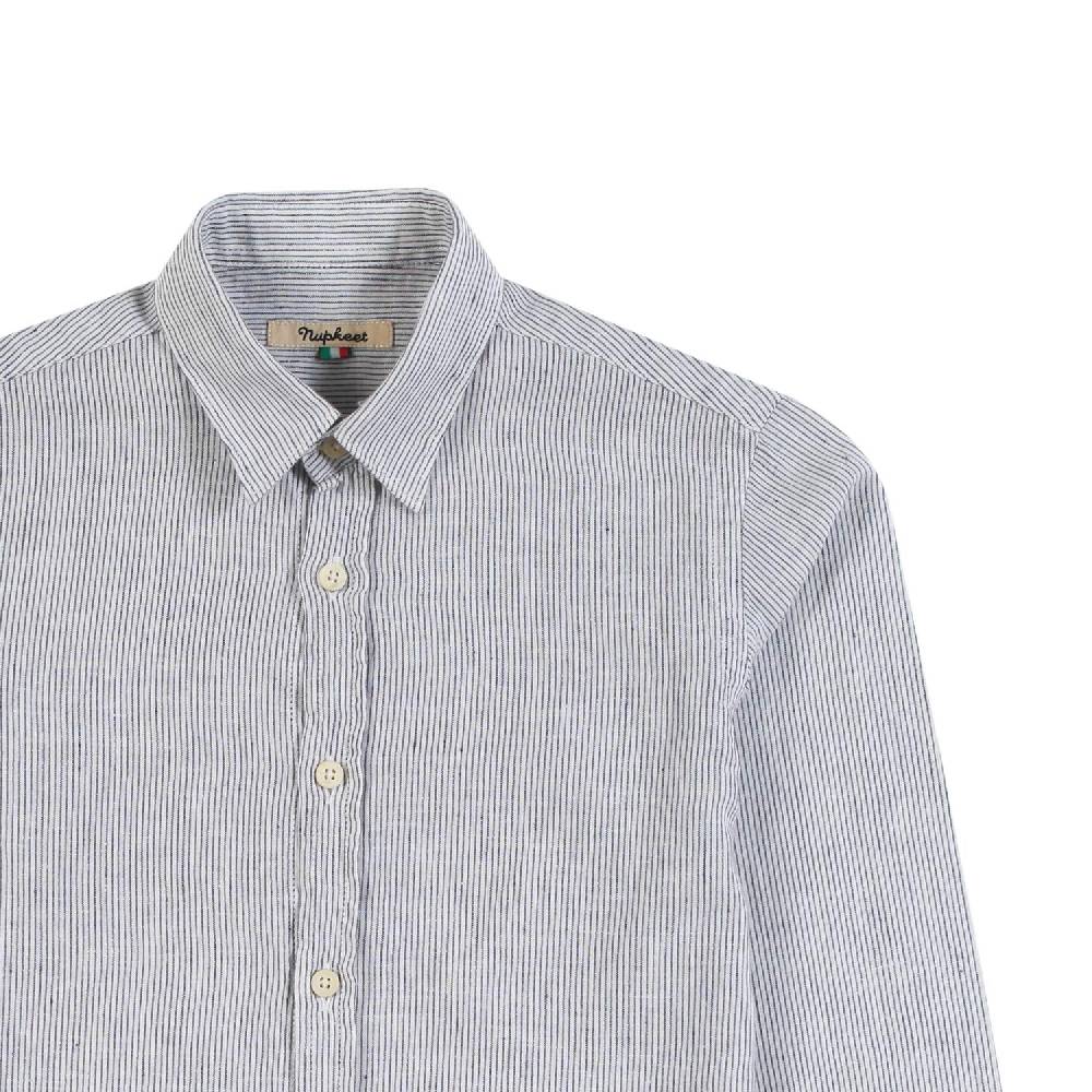 Nupkeet Camicia Collo Italiano Manica Lunga – Tonno 2025