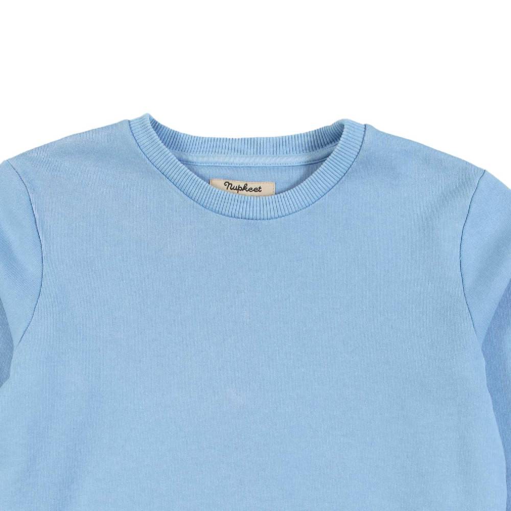 Nupkeet Maglia manica lunga celeste- Boga Qualità Garantita