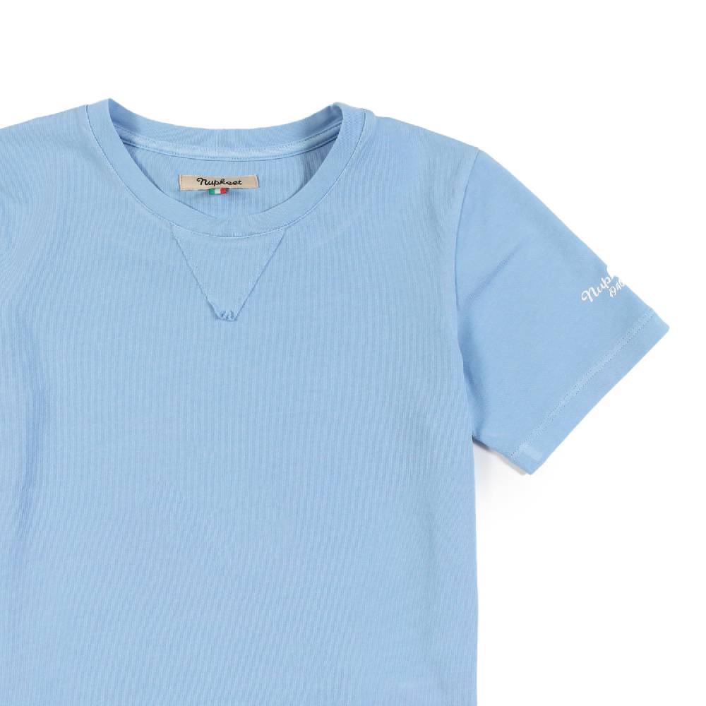 Nupkeet Maglia girocollo celeste – Carango Shopping Online