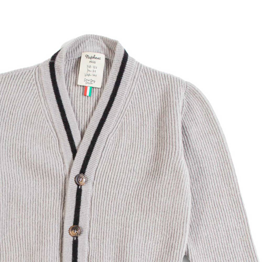 Nupkeet Cardigan Scollo a V Grigio – Poma Convenienza