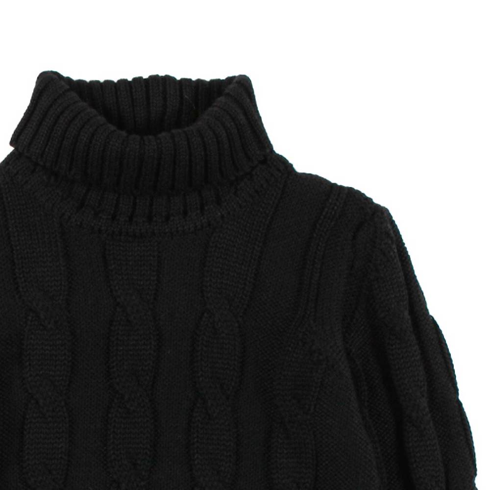 Nupkeet Pullover Collo Alto Nero – Furore Presa
