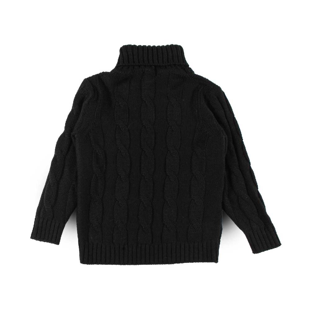 Nupkeet Pullover Collo Alto Nero – Furore Presa