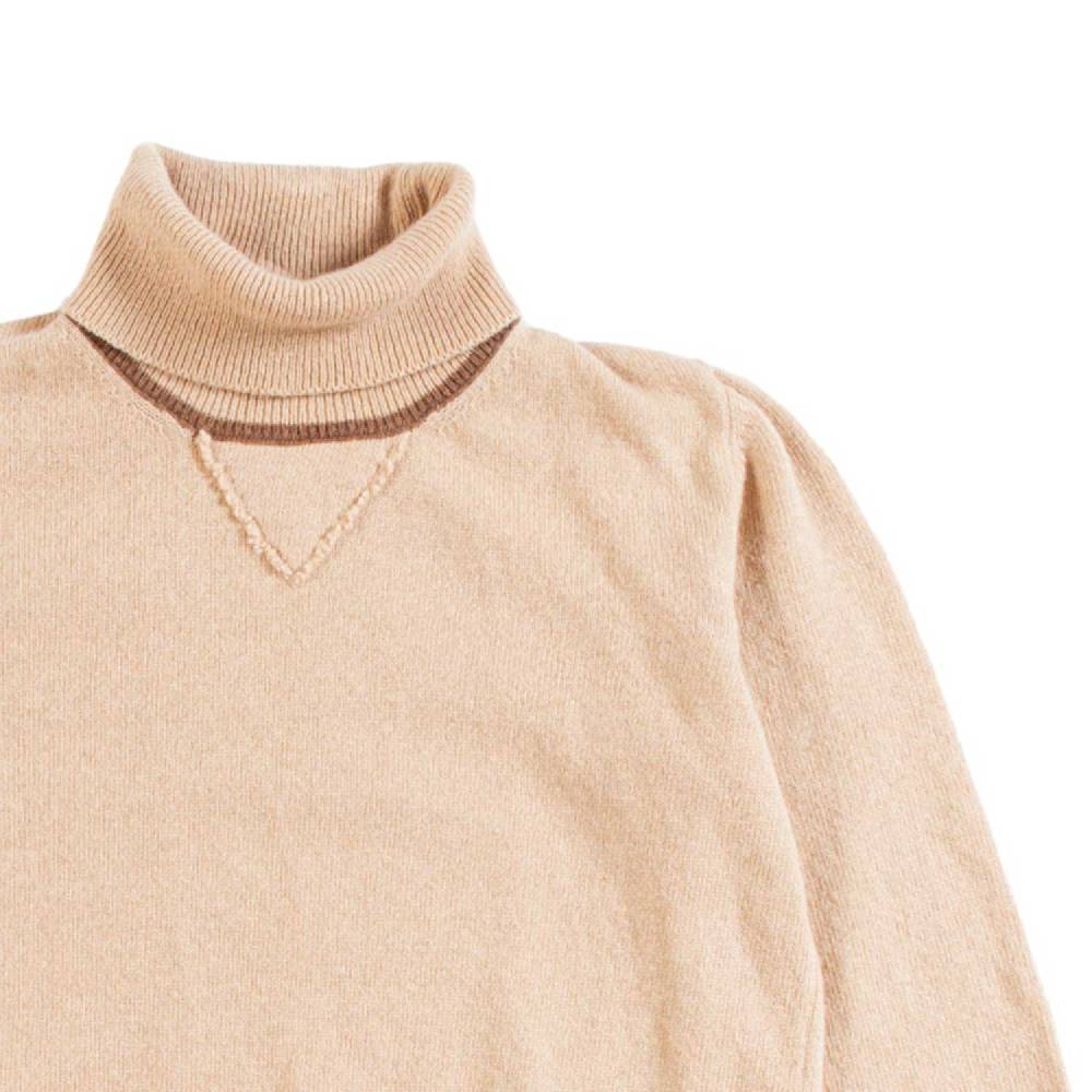 Nupkeet Pullover Collo Alto Cammello – Miseno Economico