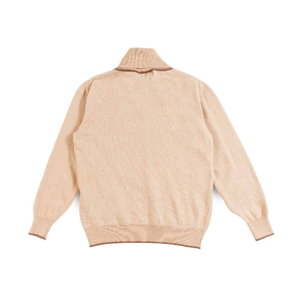 Nupkeet Pullover Collo Alto Cammello – Miseno Economico