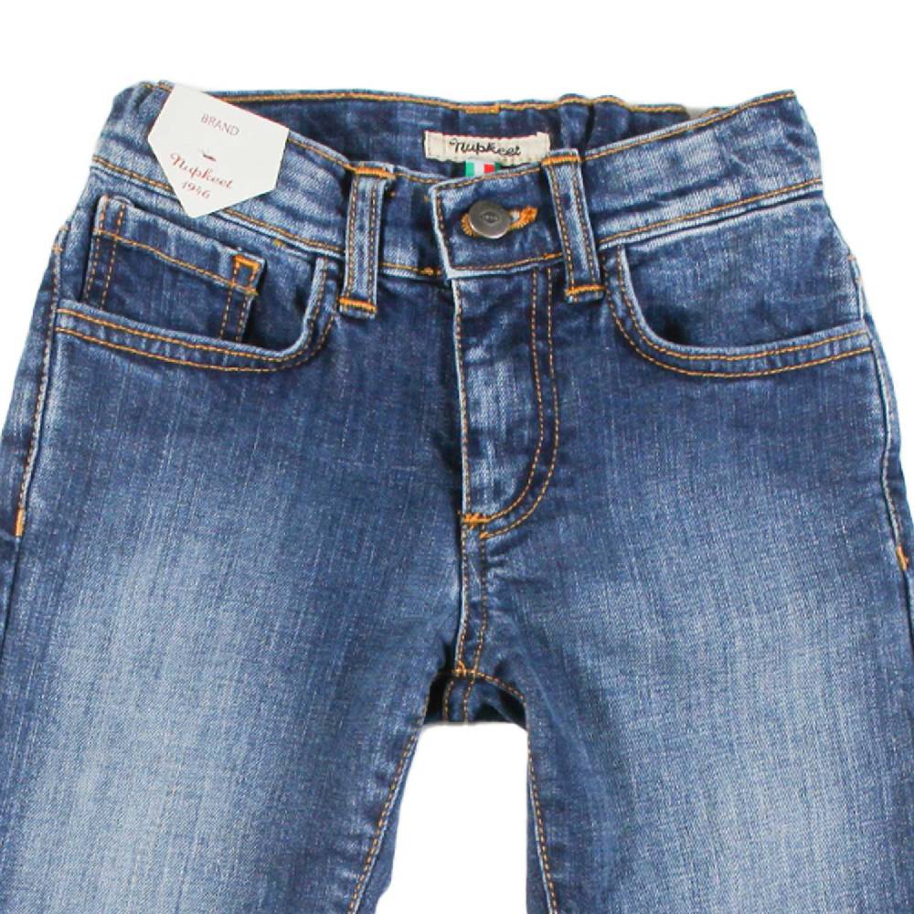 Nupkeet Pantalone 5 Tasche in Denim Blu – Grupio Saldi Di Fabbrica