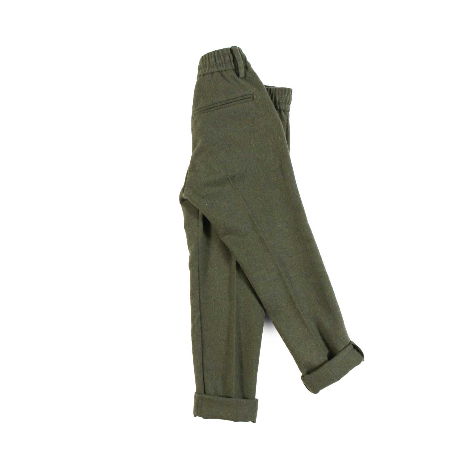 Nupkeet Pantalone con Coulisse in Misto Lana – Nero Vendite Flash
