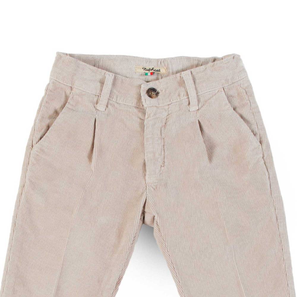 Nupkeet Pantalone con Pinces in Velluto Operato Stretch – Vattern Italy