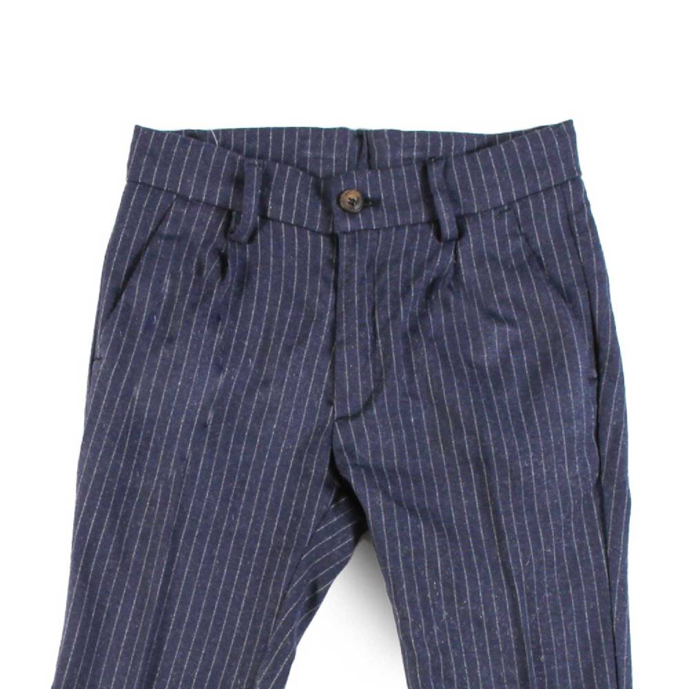 Nupkeet Pantalone con Pinces in Gessato – Annone Vendita