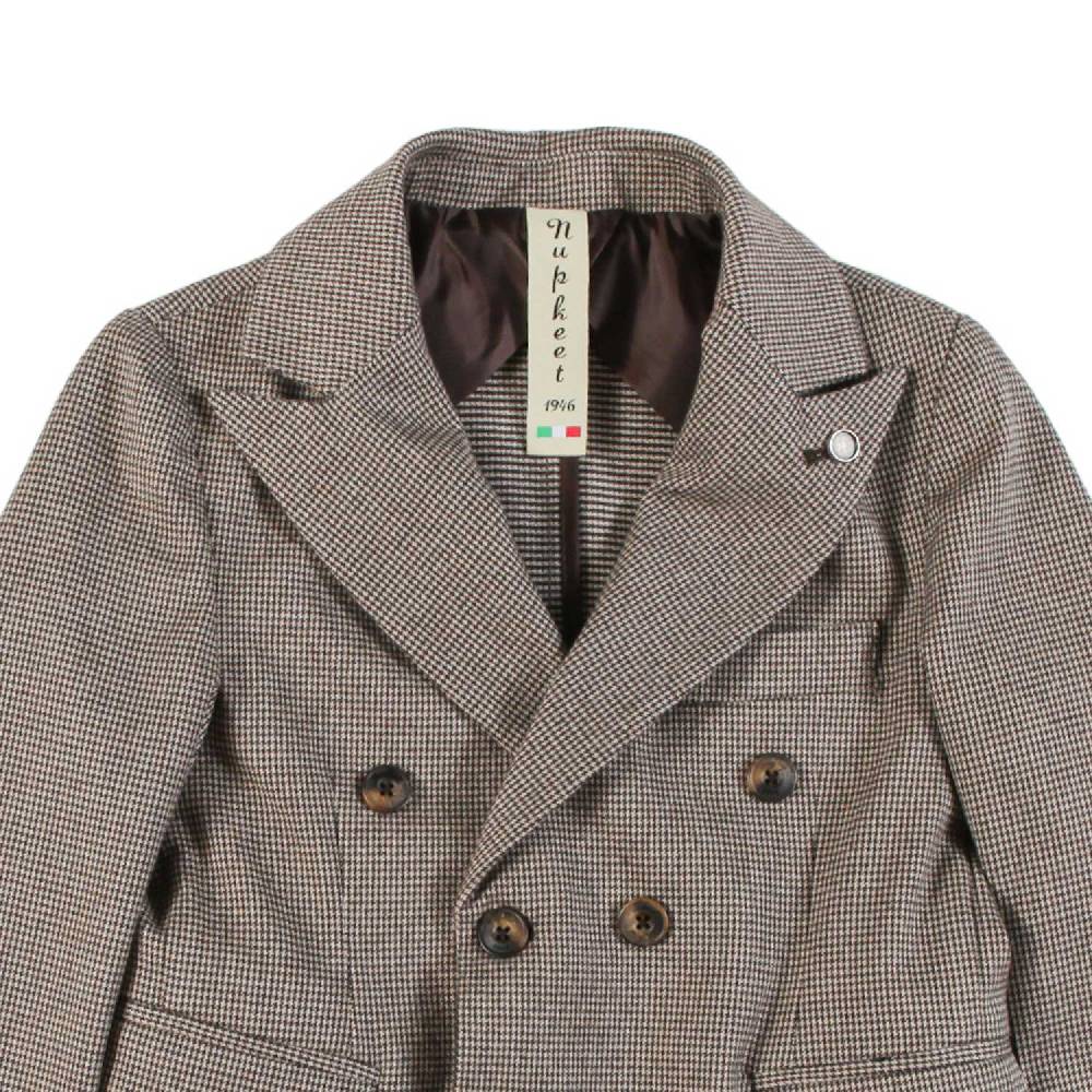 Nupkeet Giacca 2 bottoni in gabardine pied de poule – Liscia Acquista Ora