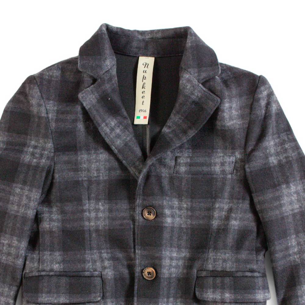 Nupkeet Giacca 2 bottoni in Punto Milano Scozzese – Pergusa Promozione Limitata
