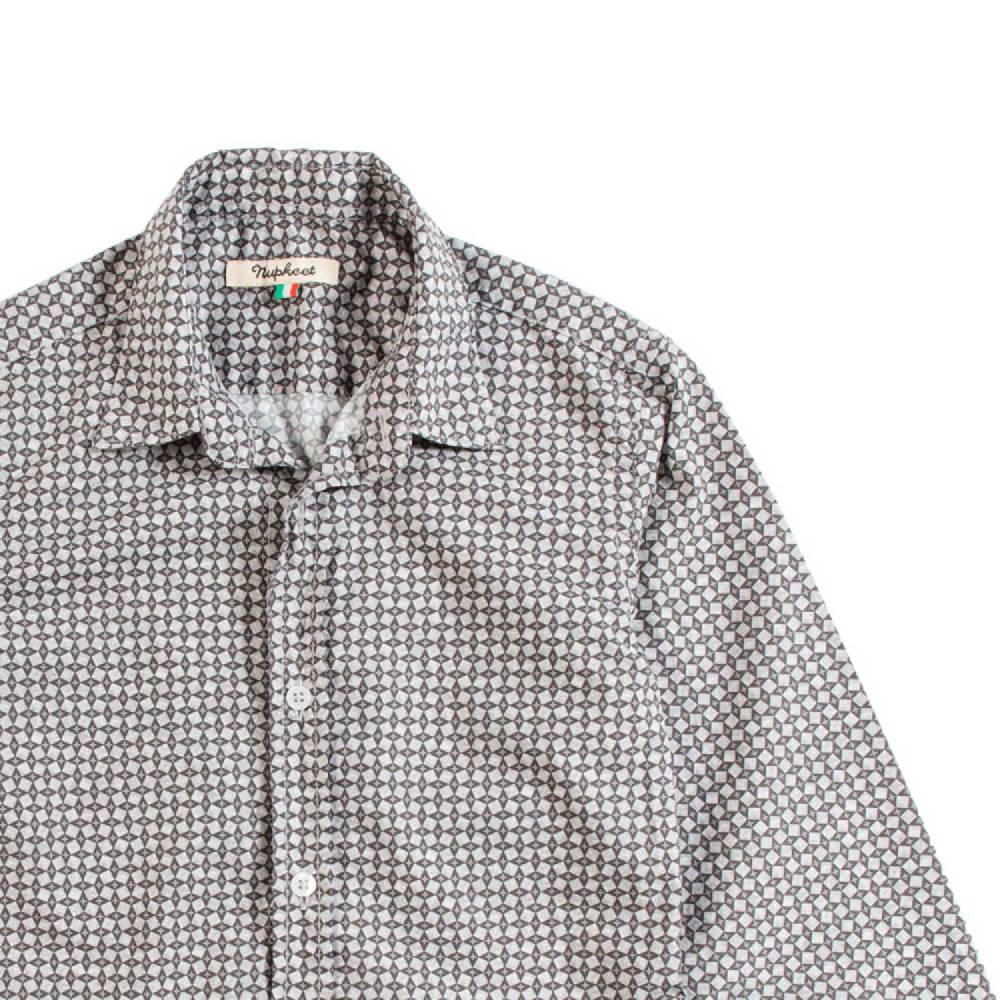 Nupkeet Camicia in Popeline Stampa Geometrica – Piave Presa