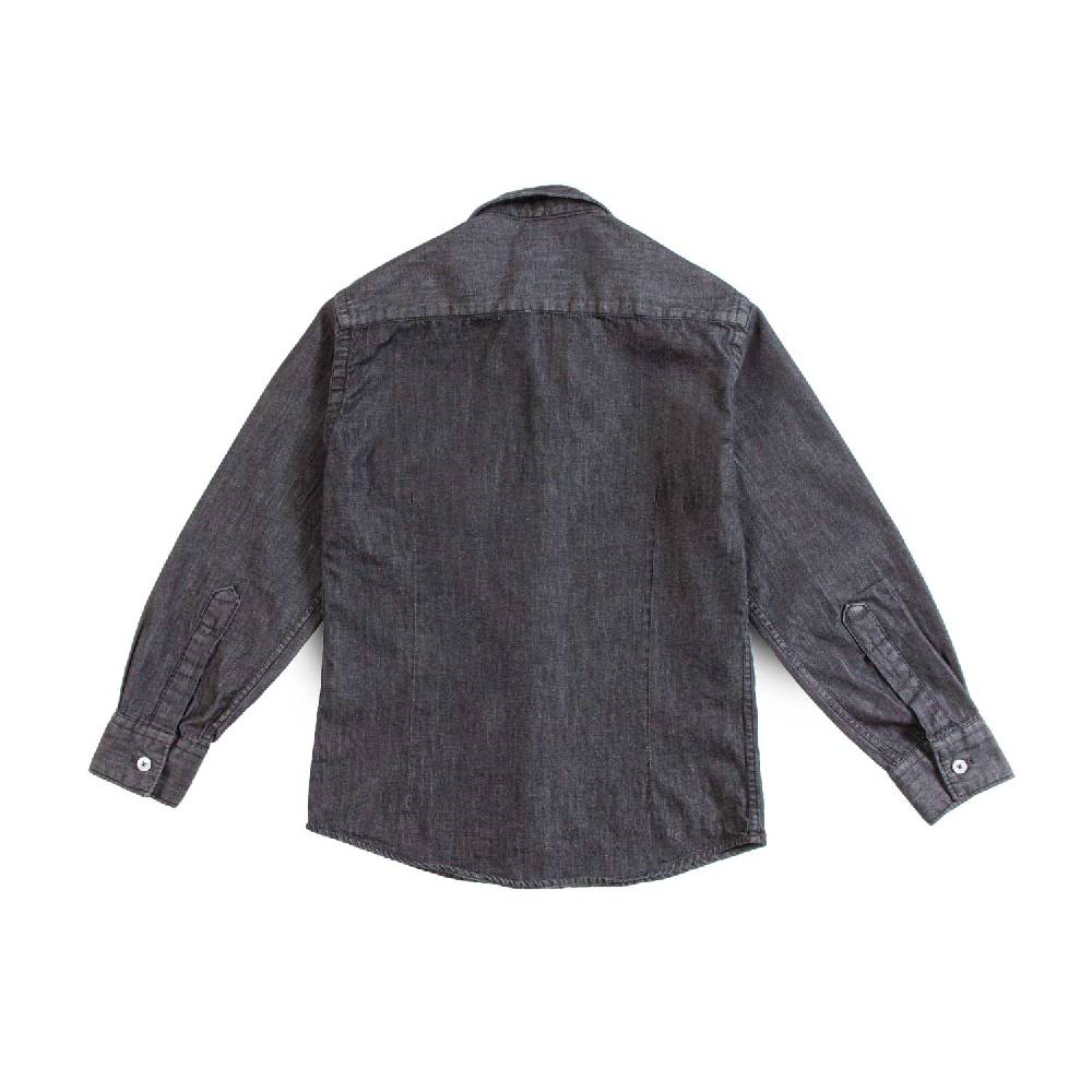 Nupkeet Camicia in Chambray nero – Morello Sconto