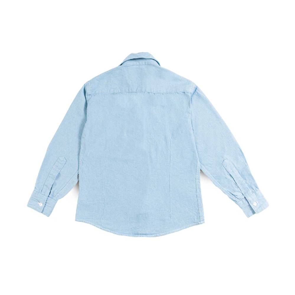 Nupkeet Camicia con Taschino in Denim Blu – Varano Offerta
