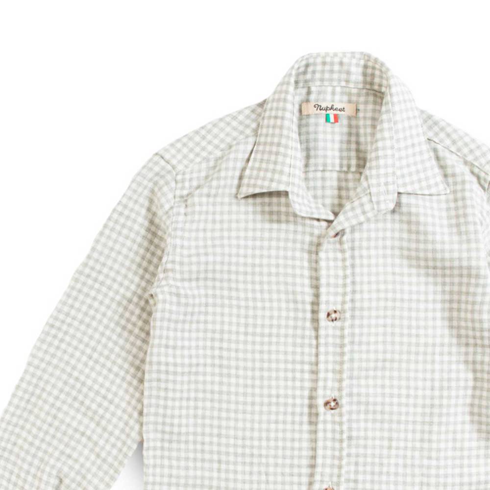 Nupkeet Camicia a Quadri in Flanella – Tovel Saldi
