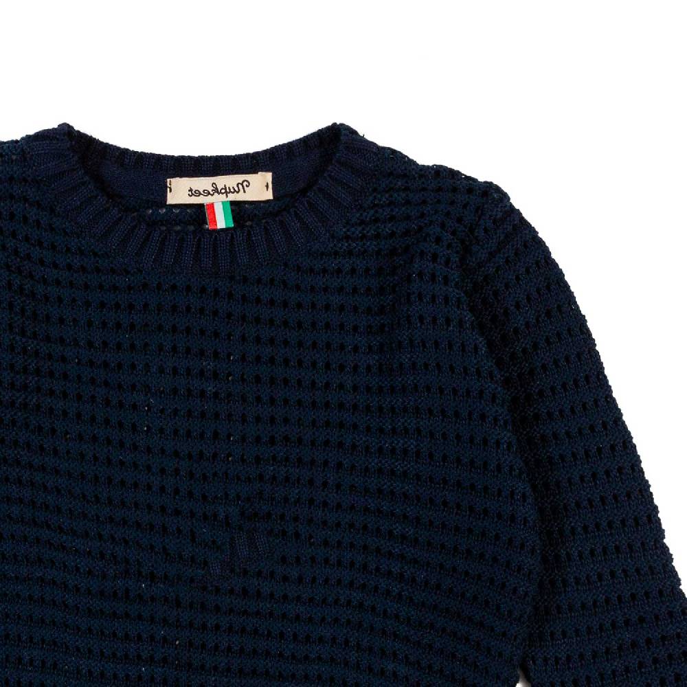 Nupkeet Pullover tricot blu navy Pistoia Vendita