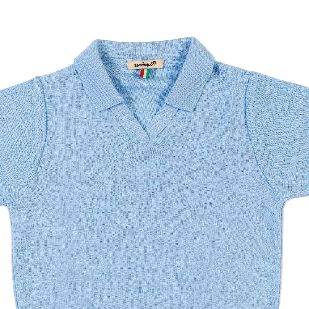 Nupkeet Polo tricot azzurro cielo Taranto Qualità Garantita