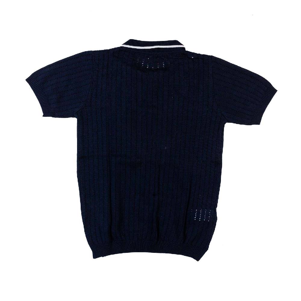 Nupkeet Polo tricot blu navy e bianca Gela Acquista Ora