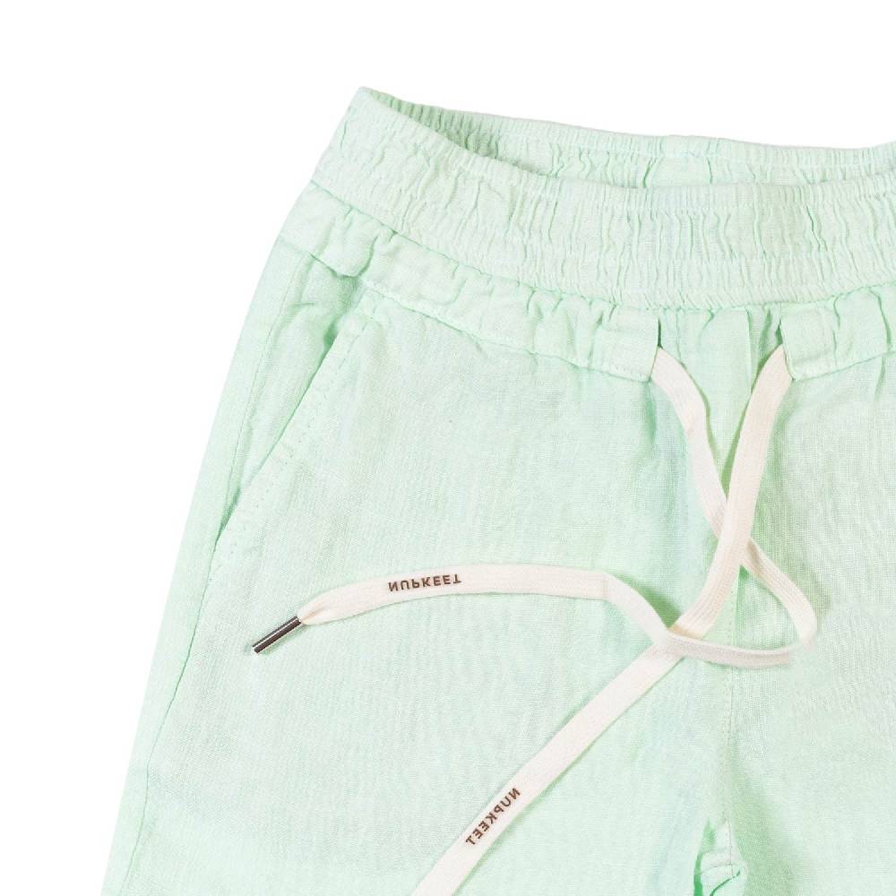 Nupkeet Bermuda lino verde acqua Napoli Nuovo