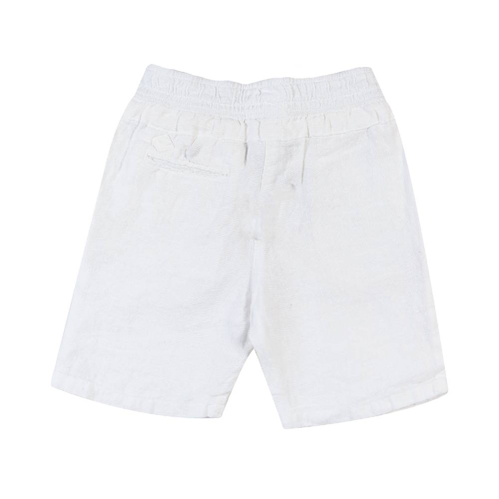 Nupkeet Bermuda lino bianco Napoli Vendita
