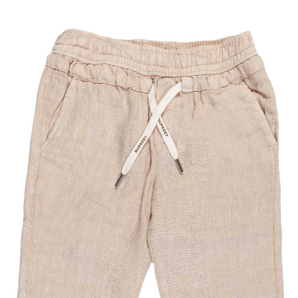 Nupkeet Pantalone lino nocciola Milano Spedizione Gratuita