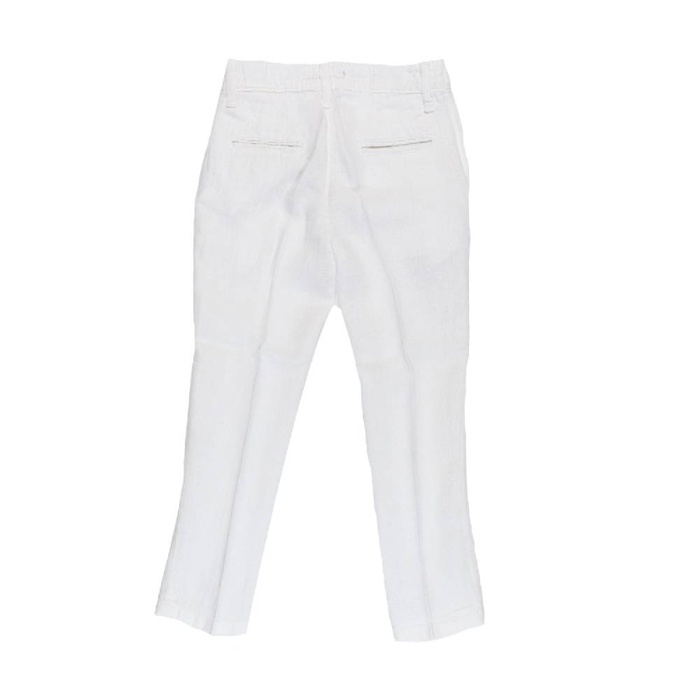 Nupkeet Pantalone lino bianco Bari Soddisfazione Garantita
