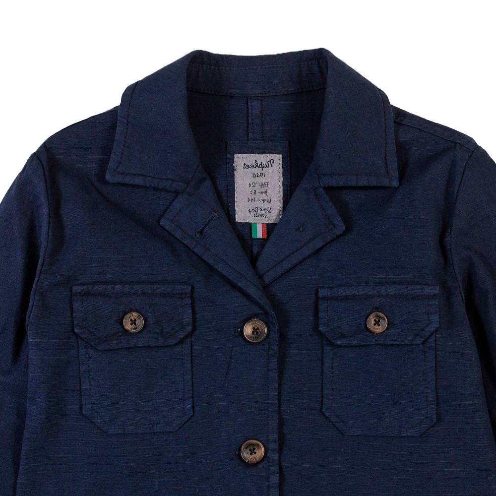 Nupkeet Giacca sahariana blu navy Varese Consegna Veloce