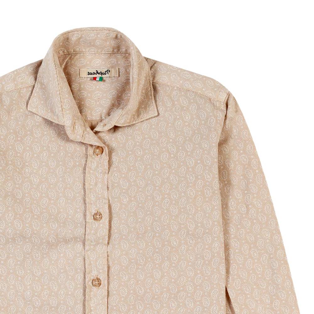 Nupkeet Camicia nocciola Palermo fantasia kashmir Promozione Limitata