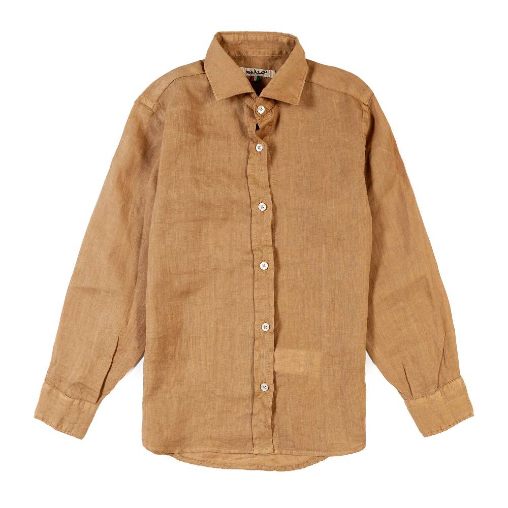 Nupkeet Camicia lino beige sabbia La Spezia Novità