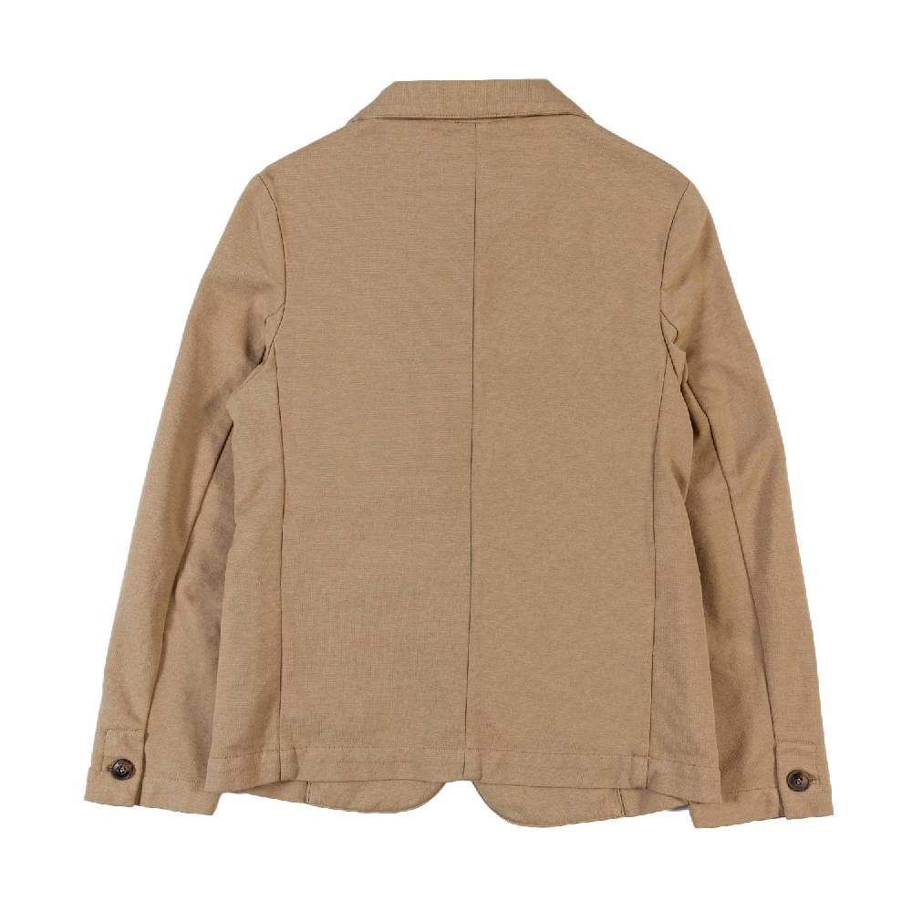 Nupkeet Giacca due bottoni beige sabbia Maratea In Vendita
