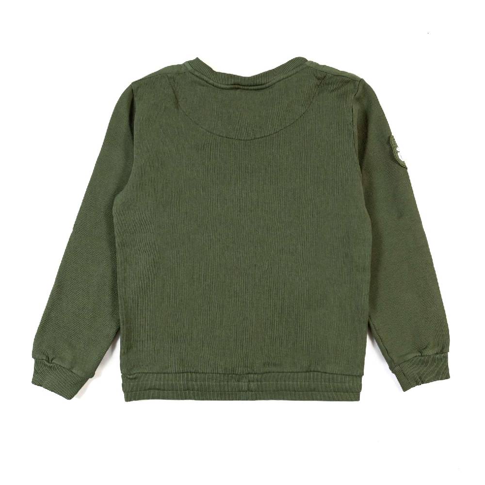 Nupkeet Felpa girocollo verde militare Bologna Saldi Di Fabbrica
