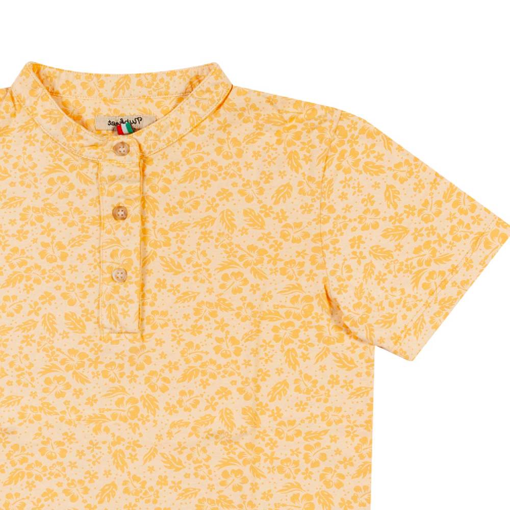Nupkeet T-shirt serafino arancio zucca Trieste Moda