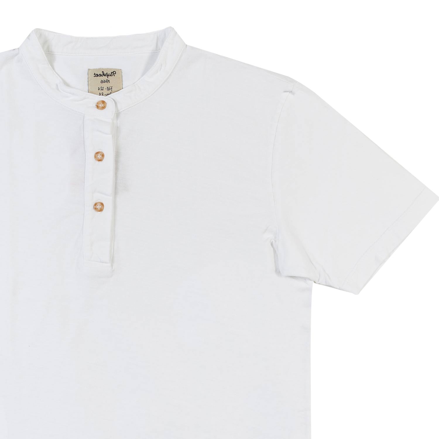 Nupkeet T-shirt serafino bianca Brescia 2025