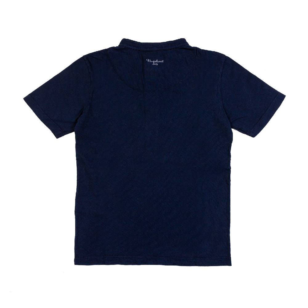 Nupkeet T-shirt serafino blu navy Brescia Italy