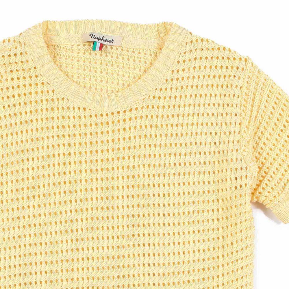 Nupkeet T-shirt tricot giallo banana Monza 2025